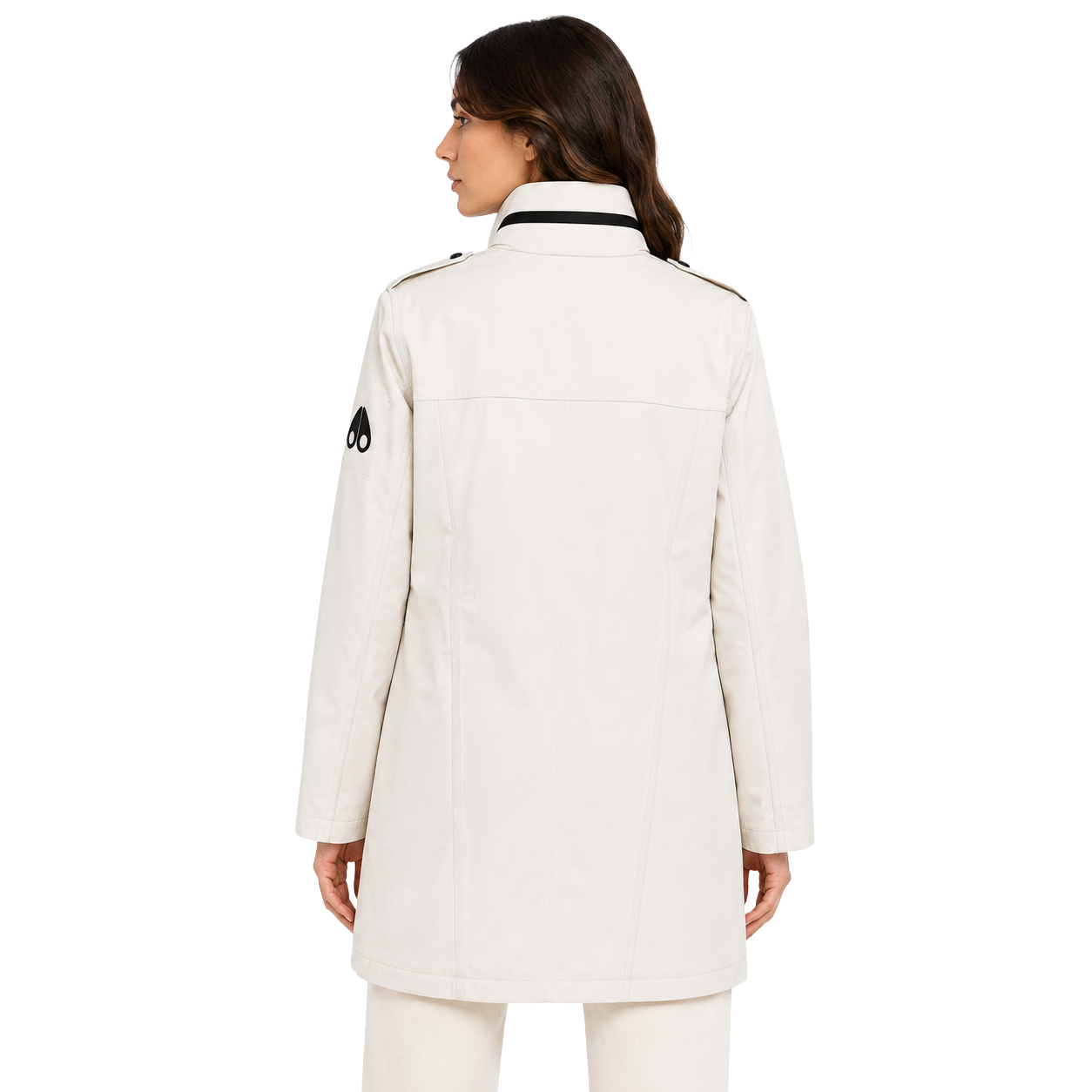 Moose knuckles Woman Jacket Rainproof Long White