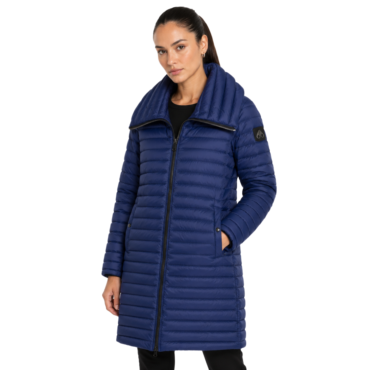 Moose knuckles Woman Jacket Long LDS Blue