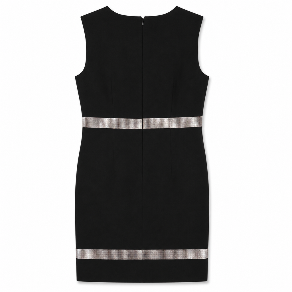 Dolce & Gabbana Woman Dress Sleeveless Cristalli Black