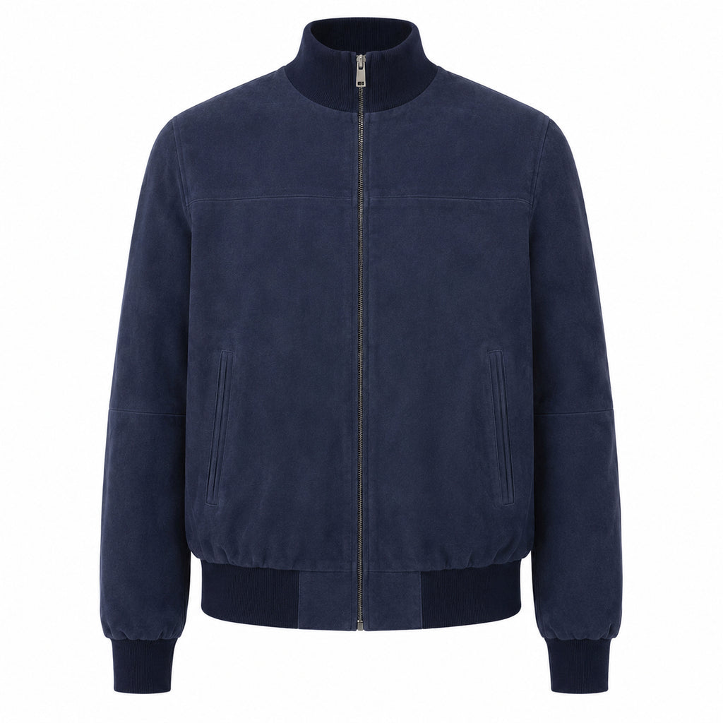 Emilio Romanelli Man Bomber Reversible Blue