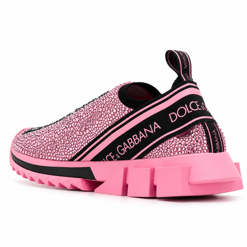 Dolce & Gabbana Woman Sneaker Sorrento Glitter Sneakers Pink