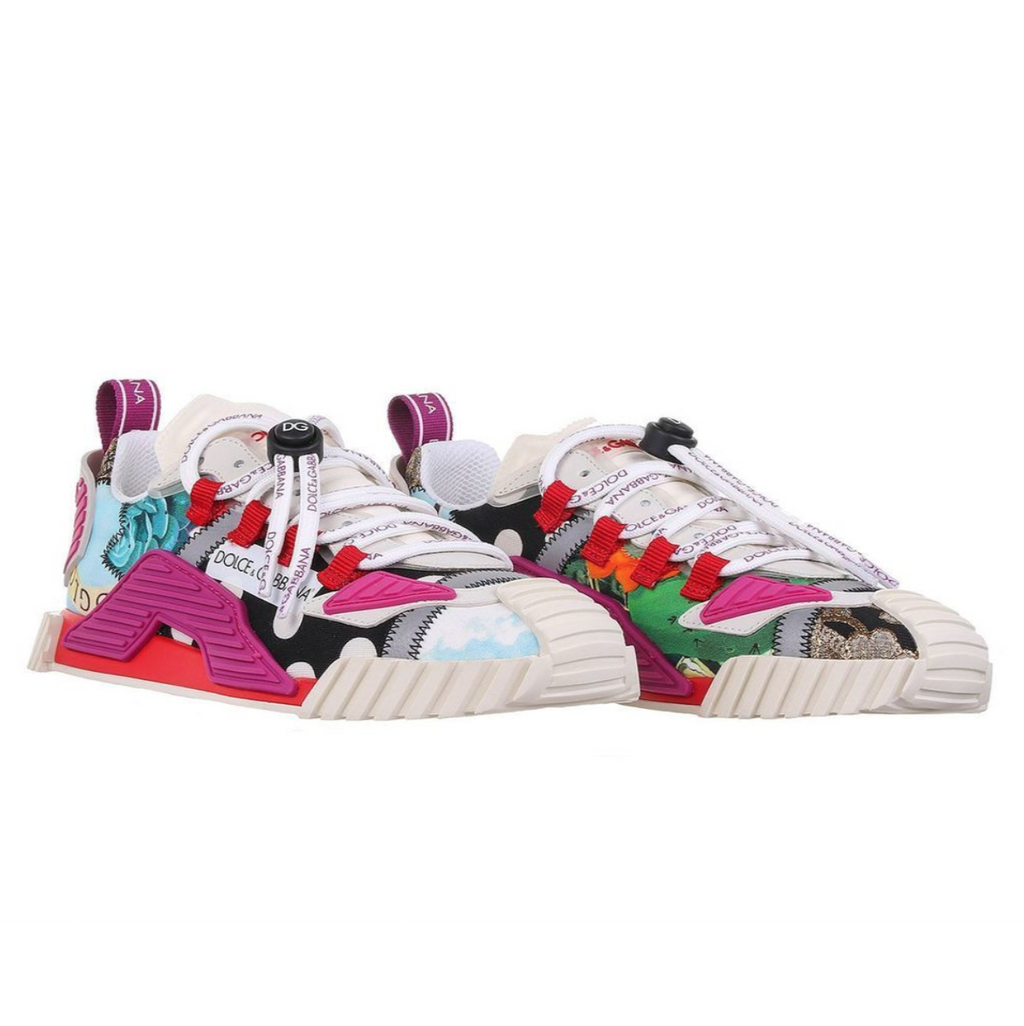 Dolce & Gabbana Woman Sneaker Bassa Patch Multi Sneakers Multicolor
