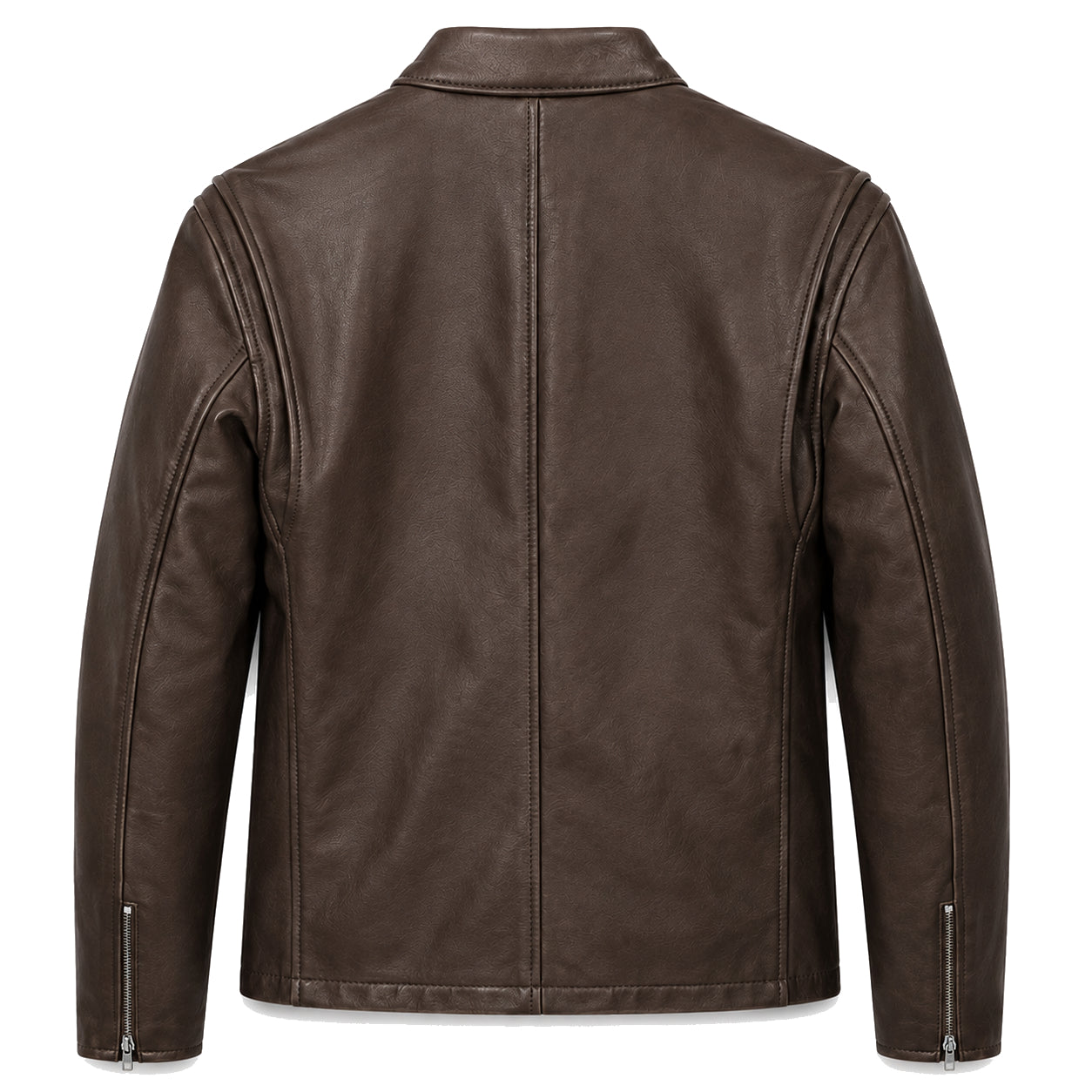 Schott NYC Man Jacket Leather Capra Brown