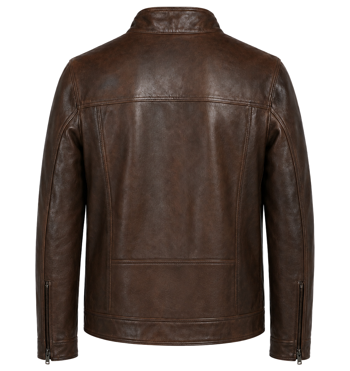 Emilio Romanelli Man Jacket Leather Vitello Brown