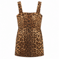 Dolce & Gabbana Woman Dress Leopardato Brown