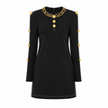 Dolce & Gabbana Woman Dress Dettagli Oro Black