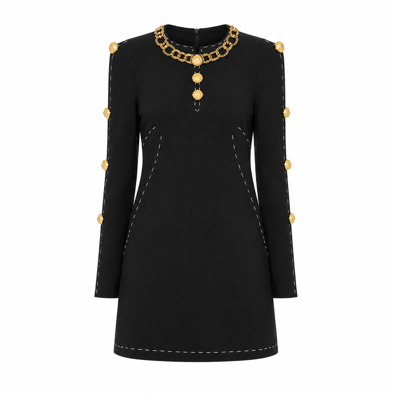 Dolce & Gabbana Woman Dress Dettagli Oro Black