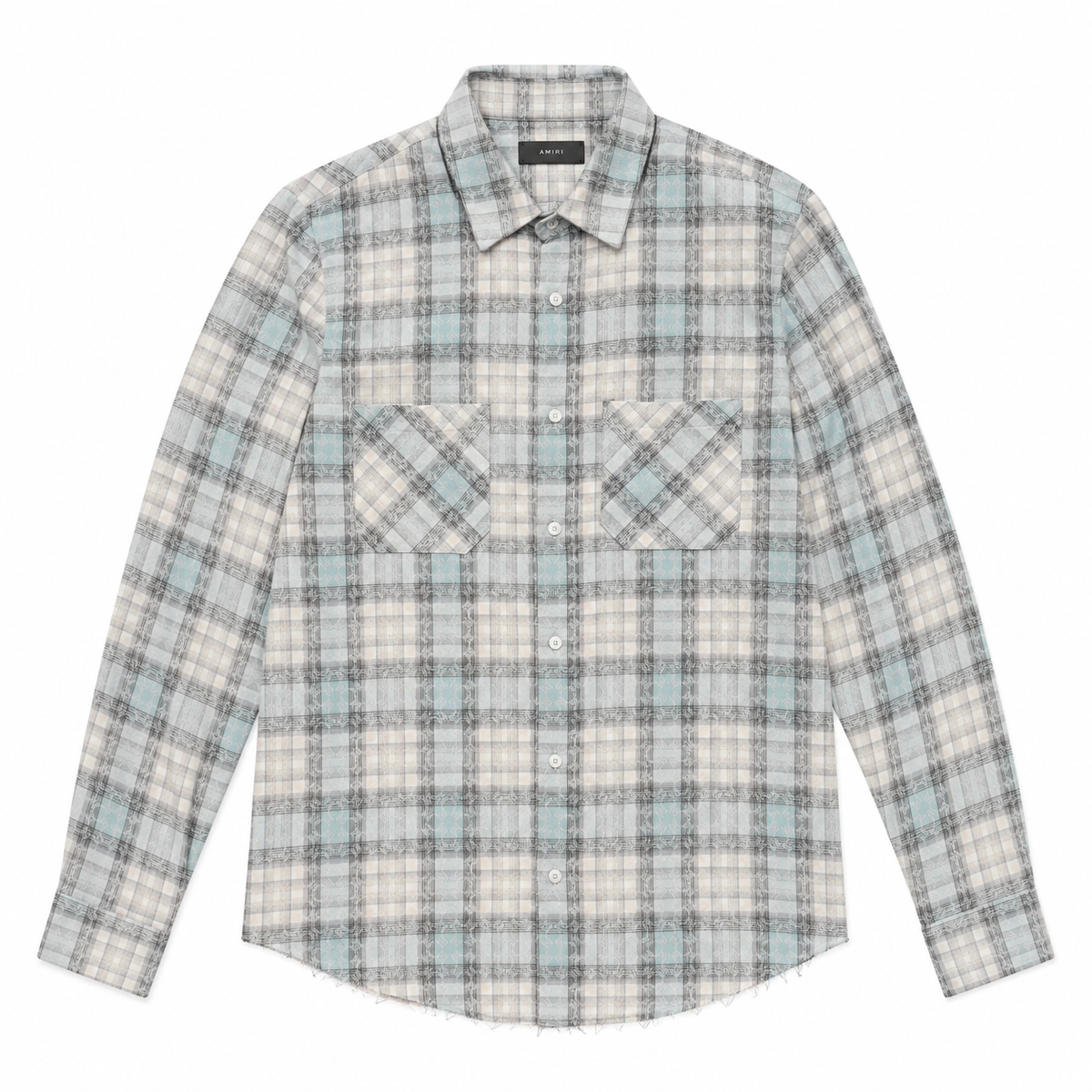 Amiri Man Amstfl Shirts Blue