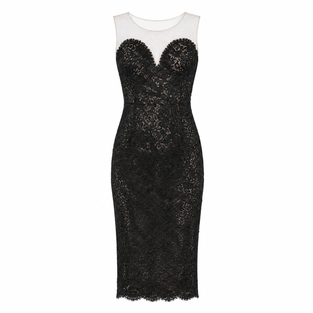 Dolce & Gabbana Woman Sheath Dress Lace Black