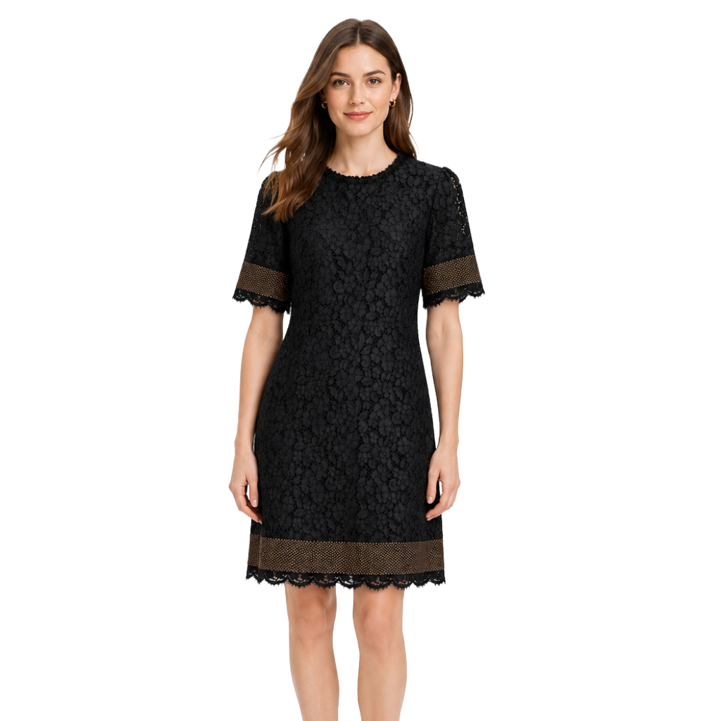 Dolce & Gabbana Woman Dress Lace Strass Black