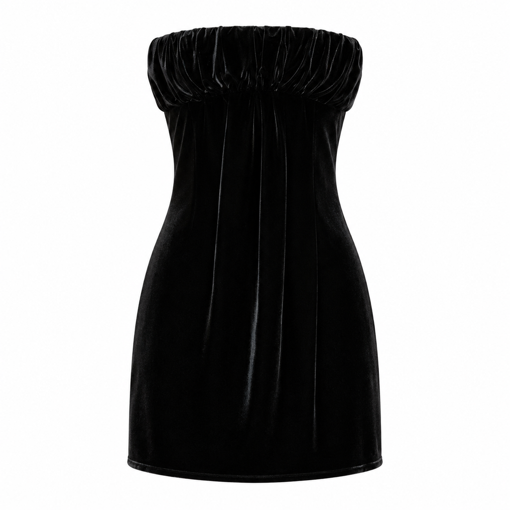Dolce & Gabbana Woman Dress Short Velvet Black