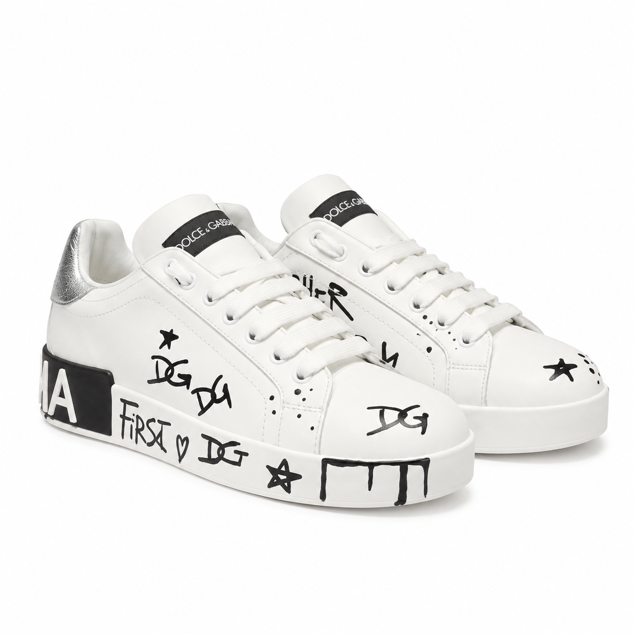 Dolce & Gabbana Woman Portofino Sneakers White