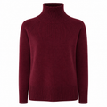 Emilio Romanelli Woman Turtleneck Bordeaux Beige