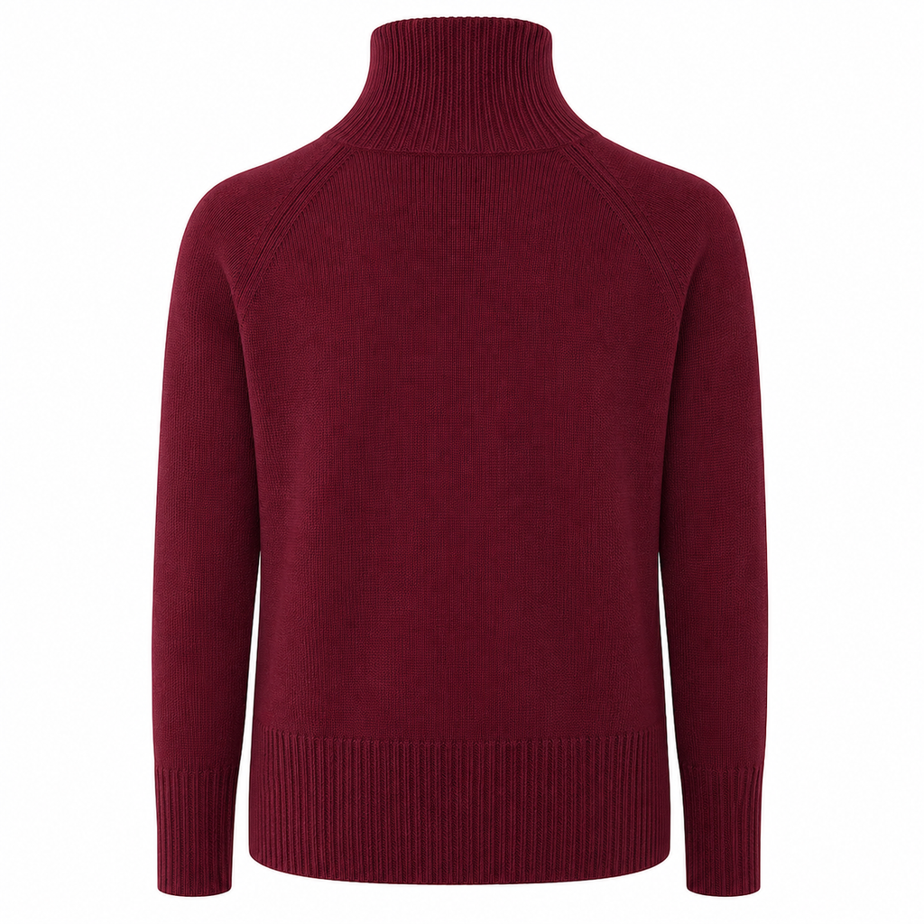 Emilio Romanelli Woman Turtleneck Bordeaux Beige