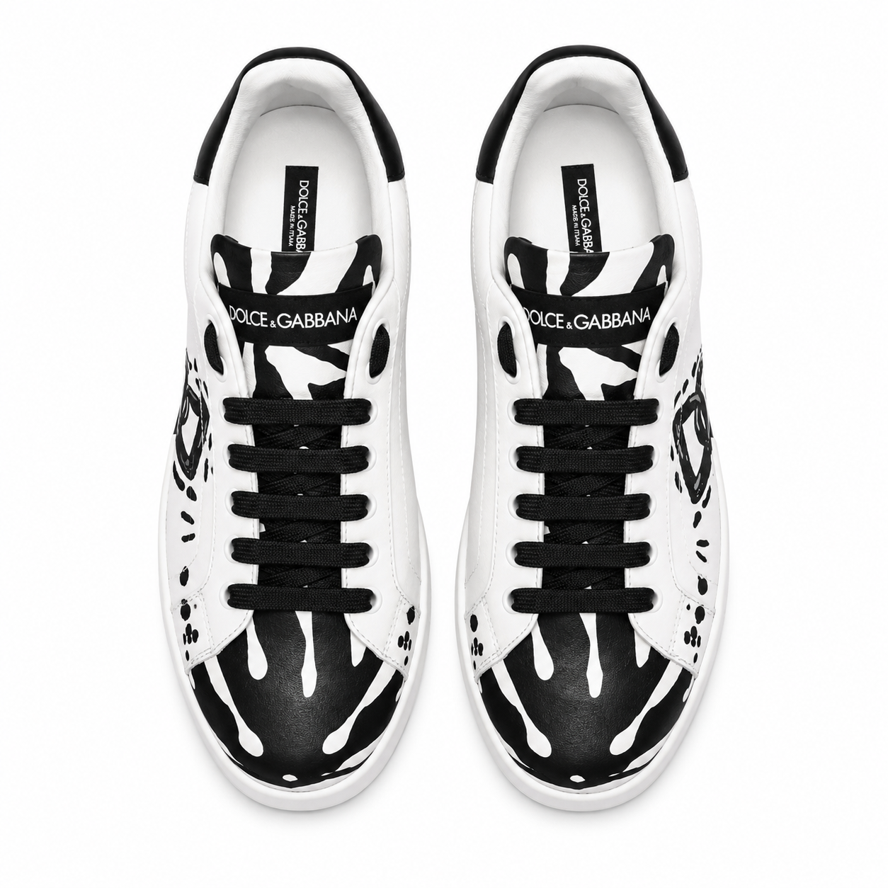 Dolce & Gabbana Woman Sneakers Portofino Black White