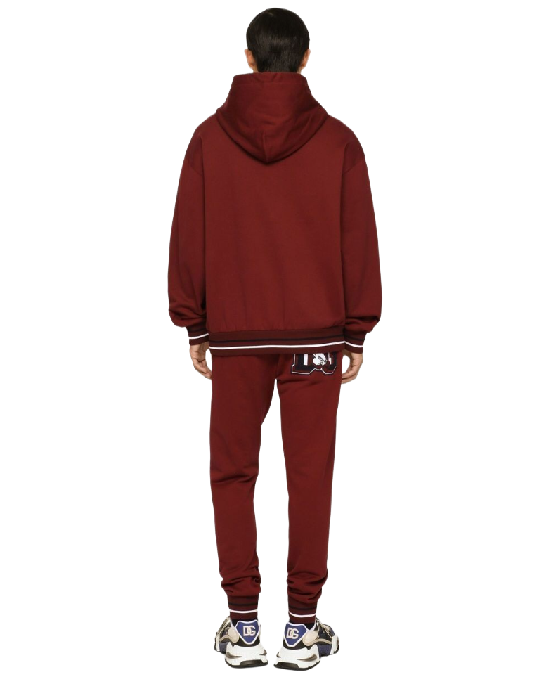 Dolce & Gabbana Man Sweatshirt Hooded Rabbit Red