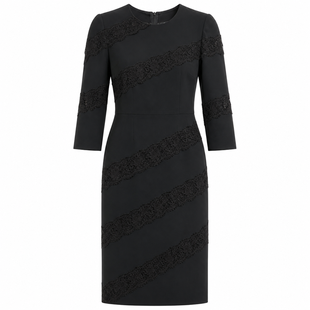 Dolce & Gabbana Woman Dress Lace Black