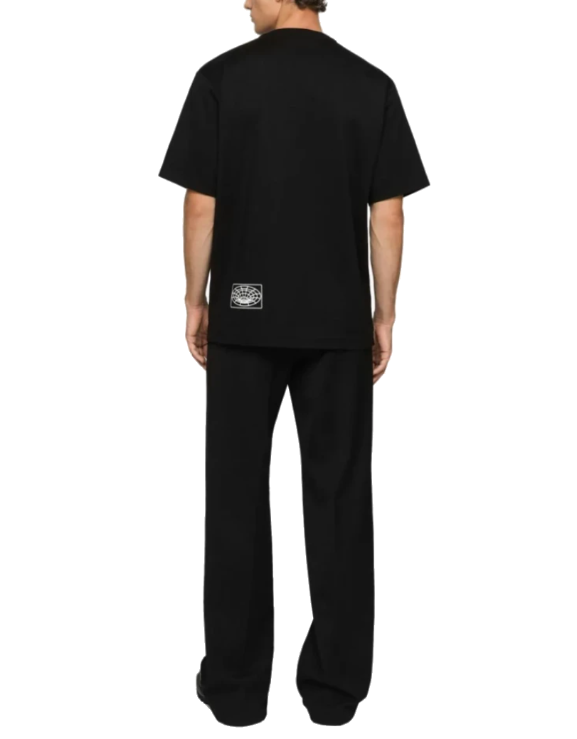 Dolce & Gabbana Man T-Shirt Embroidered Milano Black