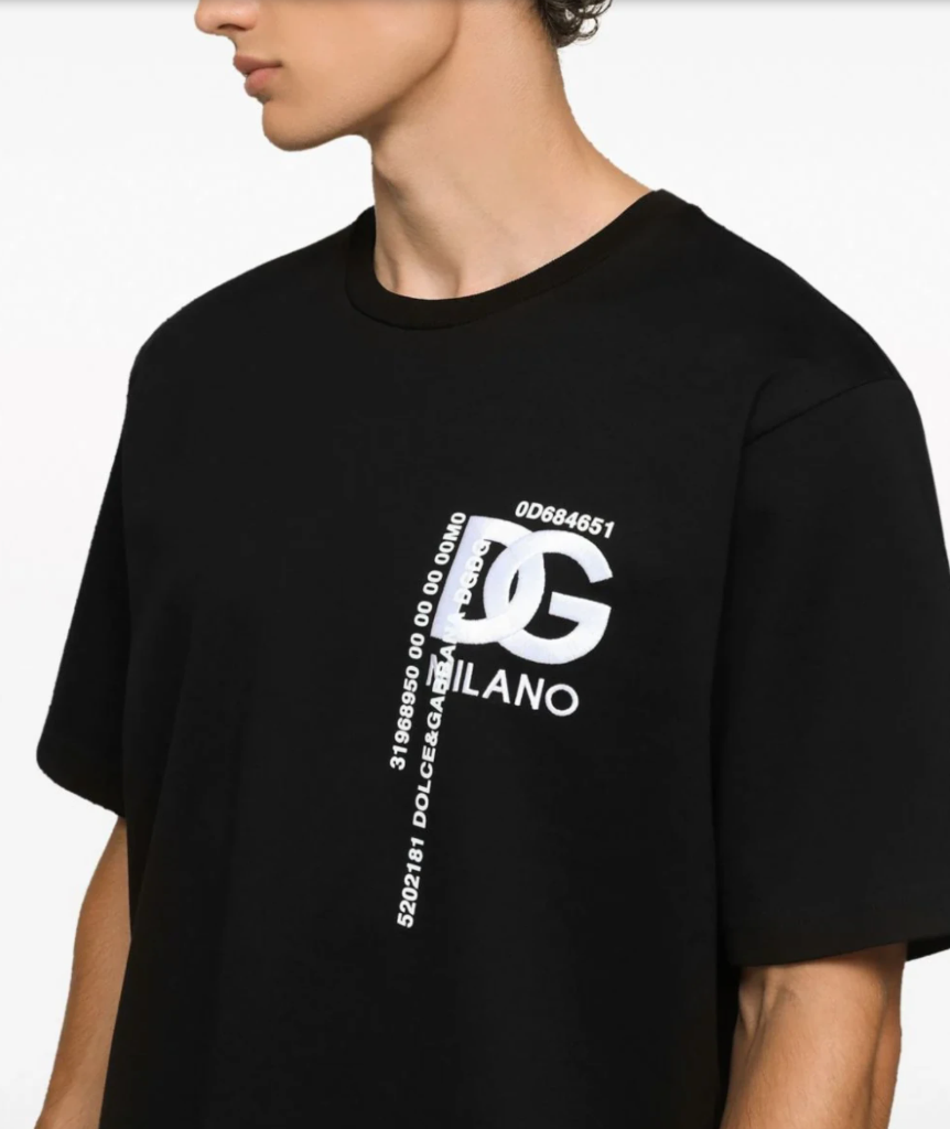 Dolce & Gabbana Man T-Shirt Embroidered Milano Black
