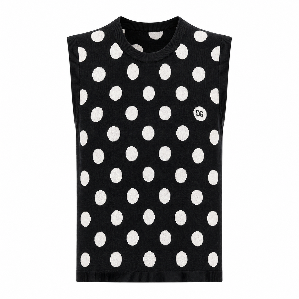 Dolce & Gabbana Woman Top Polka Dot Black