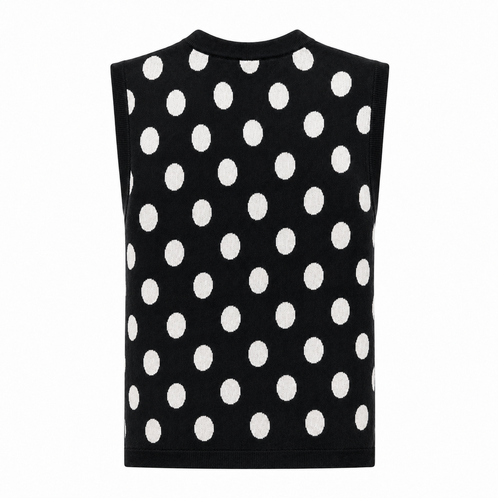 Dolce & Gabbana Woman Top Polka Dot Black