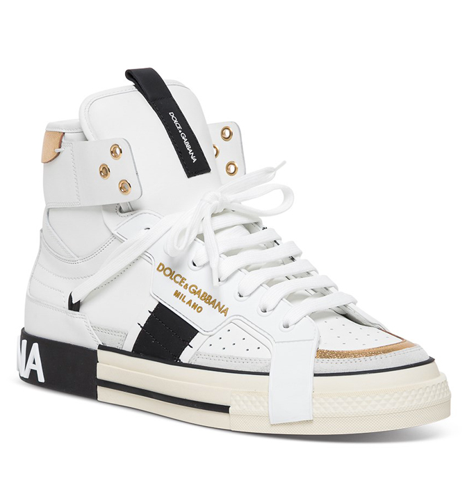 Dolce & Gabbana Man Sneaker Alta Dauphine Sneakers White