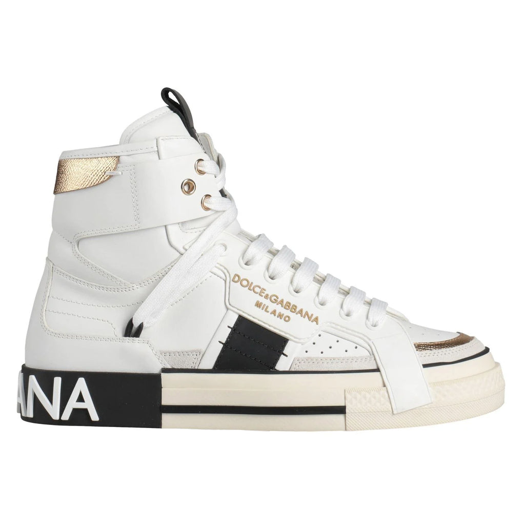 Dolce & Gabbana Man Sneaker Alta Dauphine Sneakers White