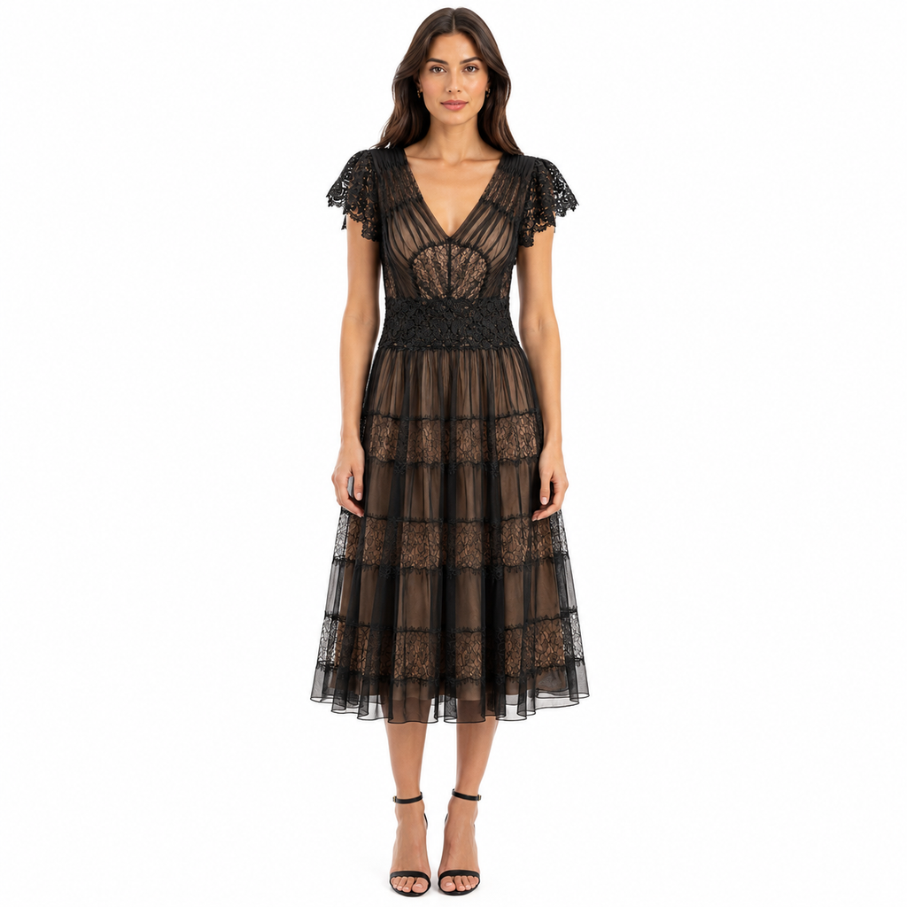Dolce & Gabbana Woman Dress Lace Black