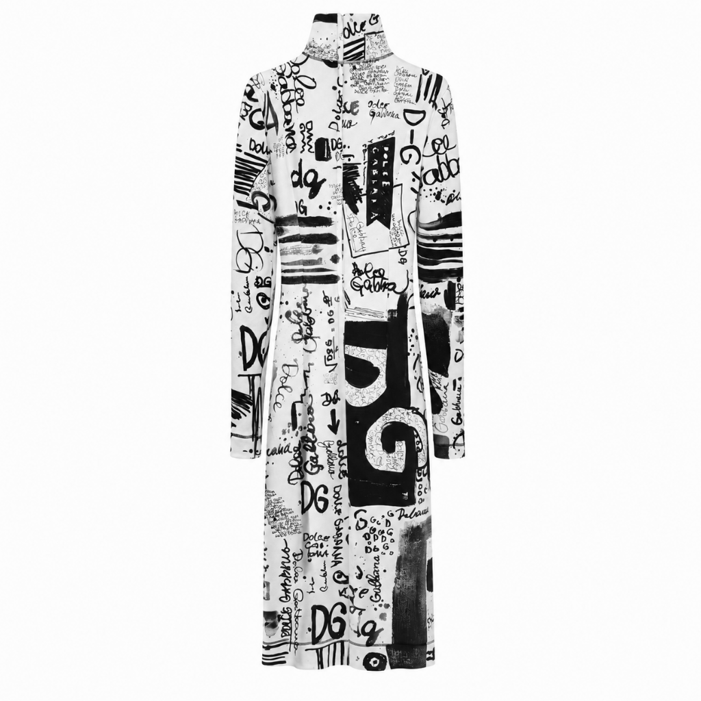 Dolce & Gabbana Woman Dress Parlato Sleeve Long White
