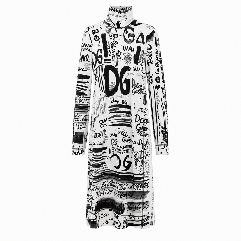 Dolce & Gabbana Woman Dress Parlato Sleeve Long White