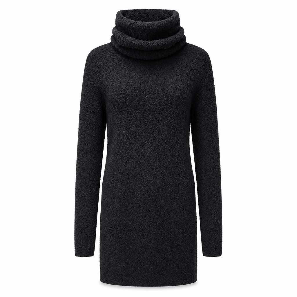 Dolce & Gabbana Woman Dress Bouclè High Neck Black