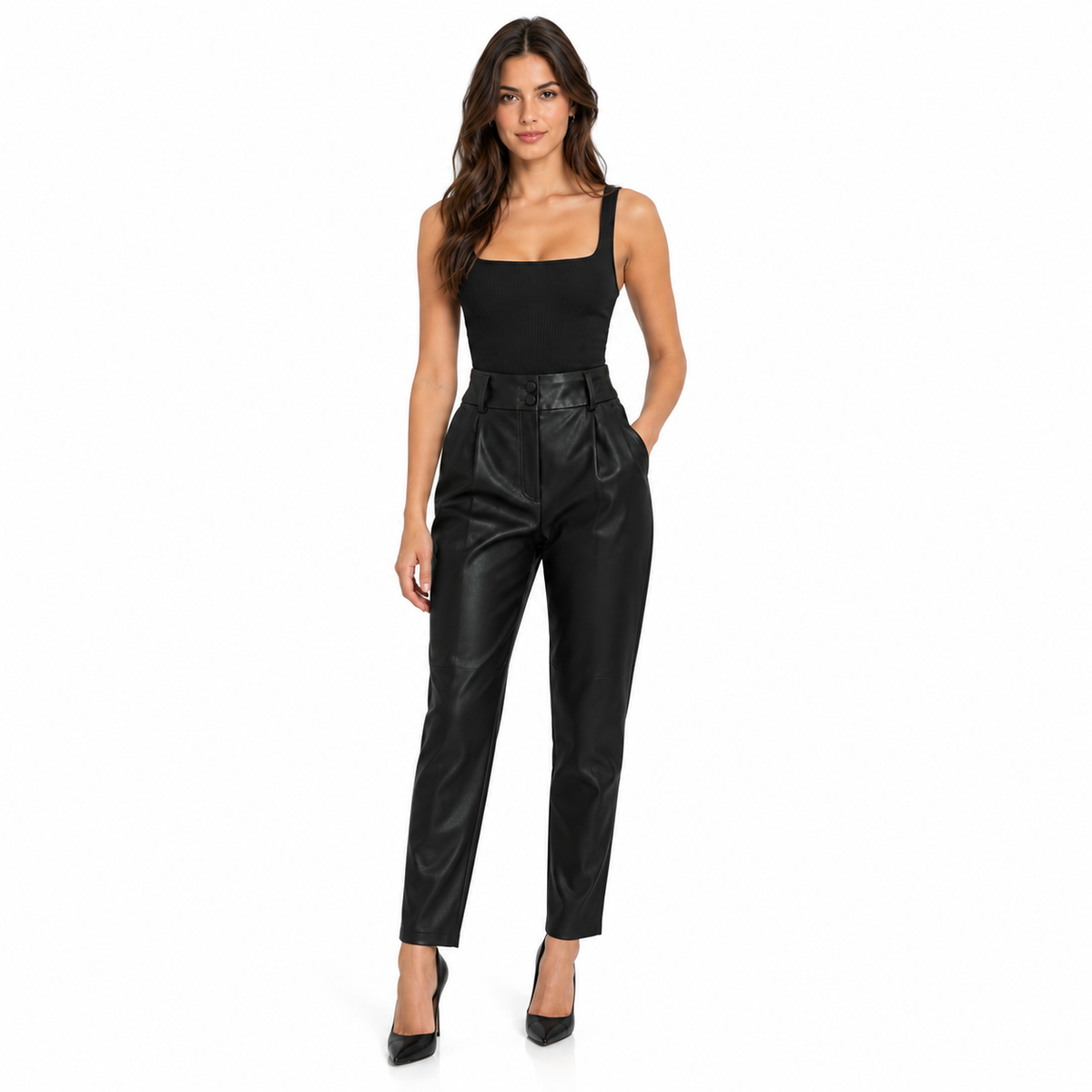 Dolce & Gabbana Woman Trousers Glossy Black