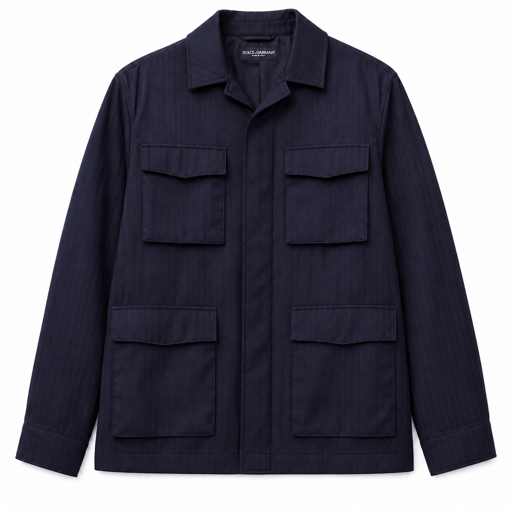 Dolce & Gabbana Man Jacket Very Dark Blue
