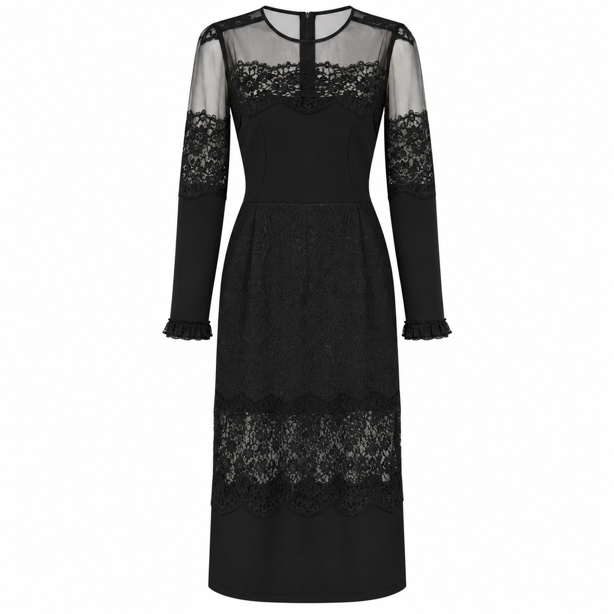Dolce & Gabbana Woman Dress Long Lace Black