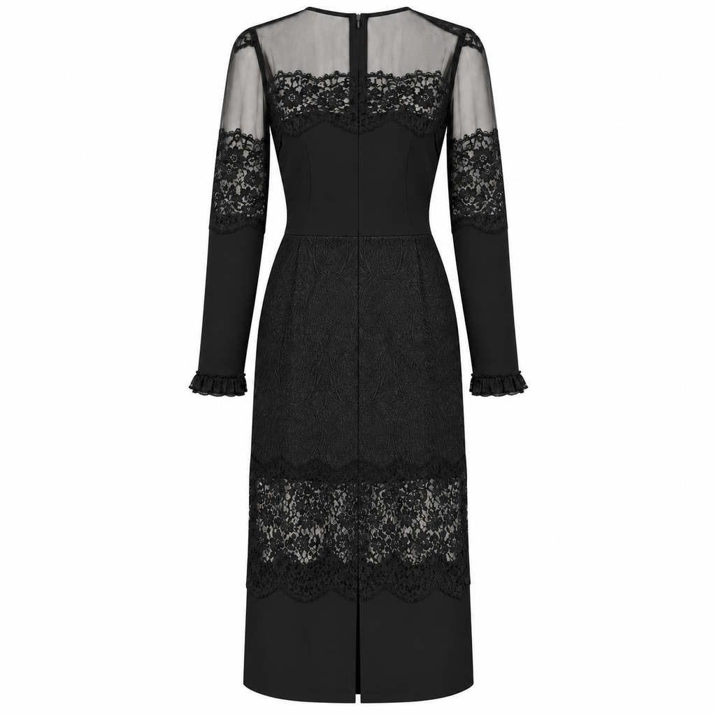 Dolce & Gabbana Woman Dress Long Lace Black