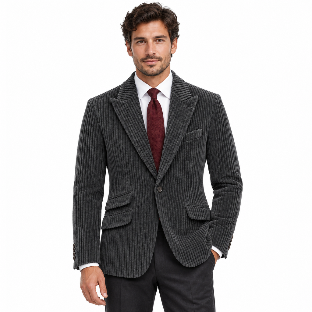 Dolce & Gabbana Man Jacket Velvet Coste Black
