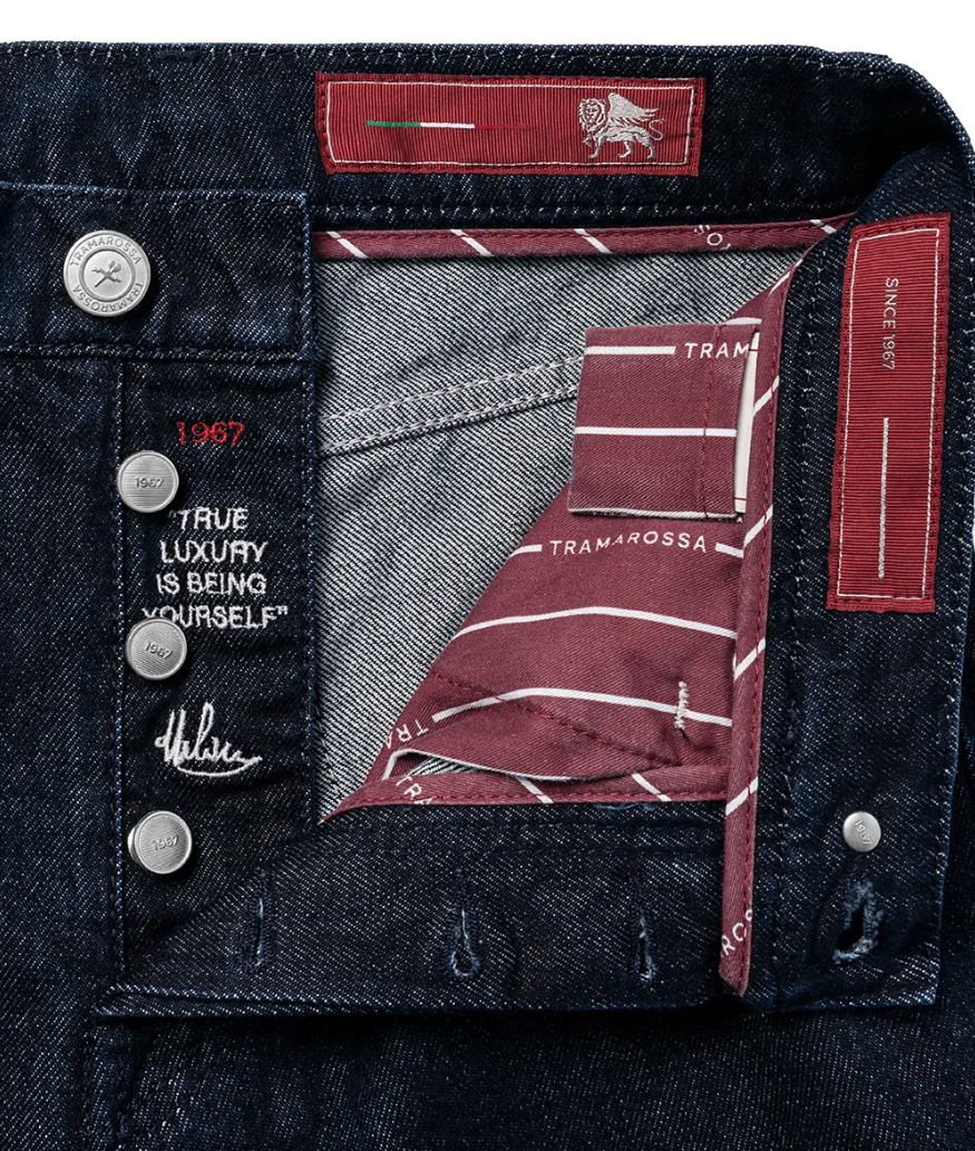 Tramarossa Man DANTE STRAIGHT Denim SCURO Jeans Blue