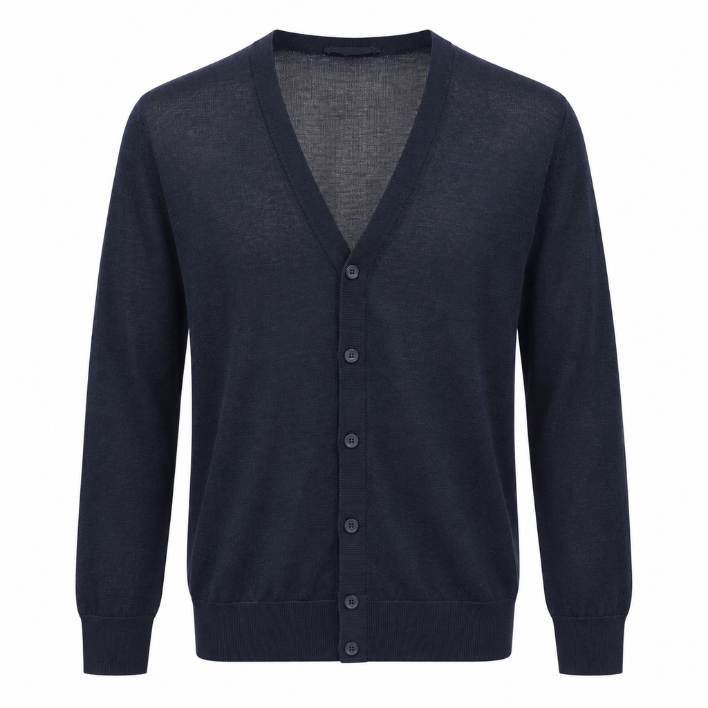 Dolce & Gabbana Man Cardigan Bottoni Blue