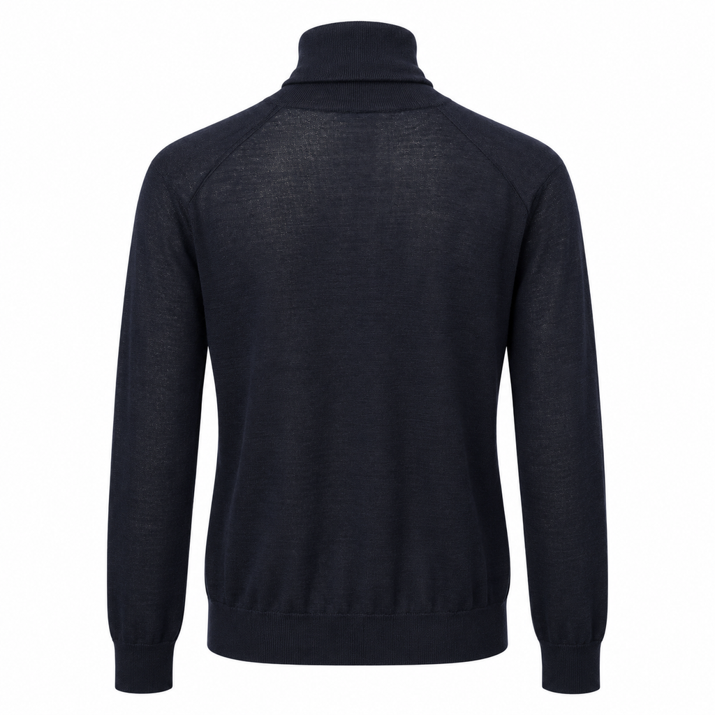 Dolce & Gabbana Man Turtleneck Wool Blue