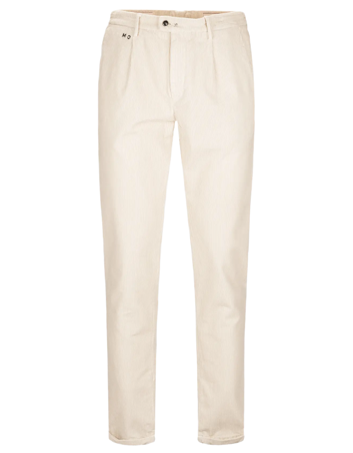 Tramarossa Man Trousers Chino Alberto Velvet White
