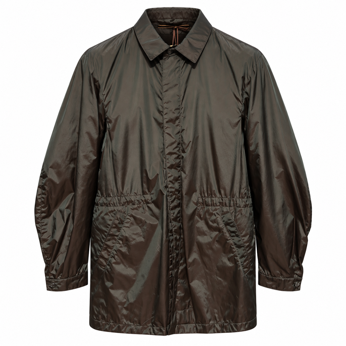 moorer Man Trench Coat Riberto Petrolio Green