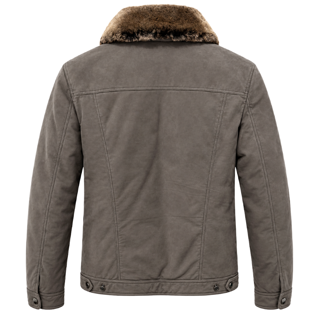 moorer Man Jacket Leather Grey