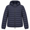 moorer Man Down Jacket Short Savin Blue