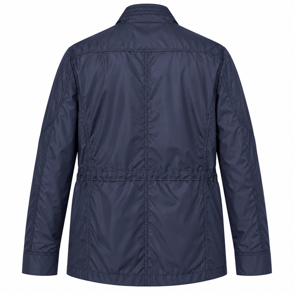moorer Man Trench Coat Nylon Blue