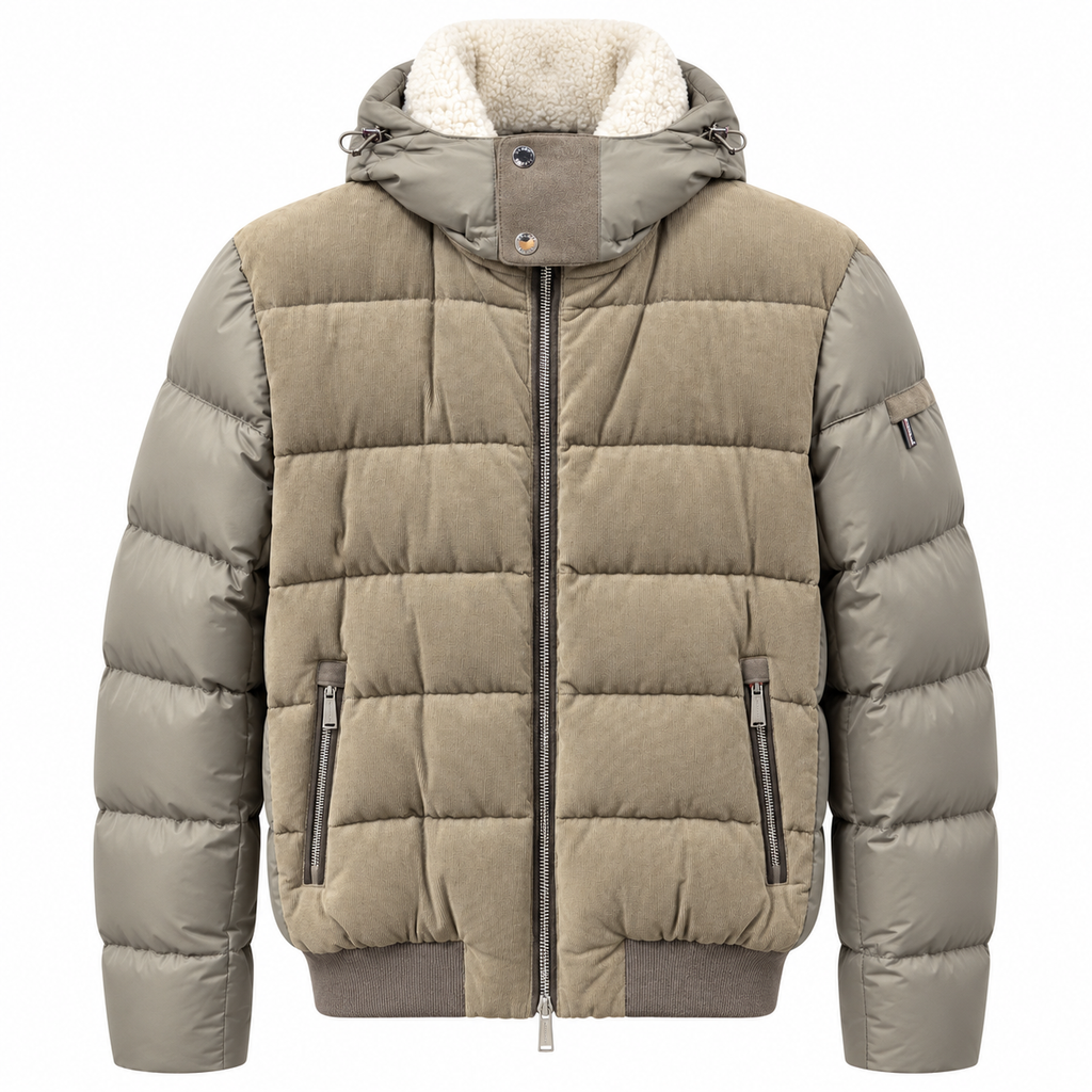 moorer Man Down Jacket Wright Grey