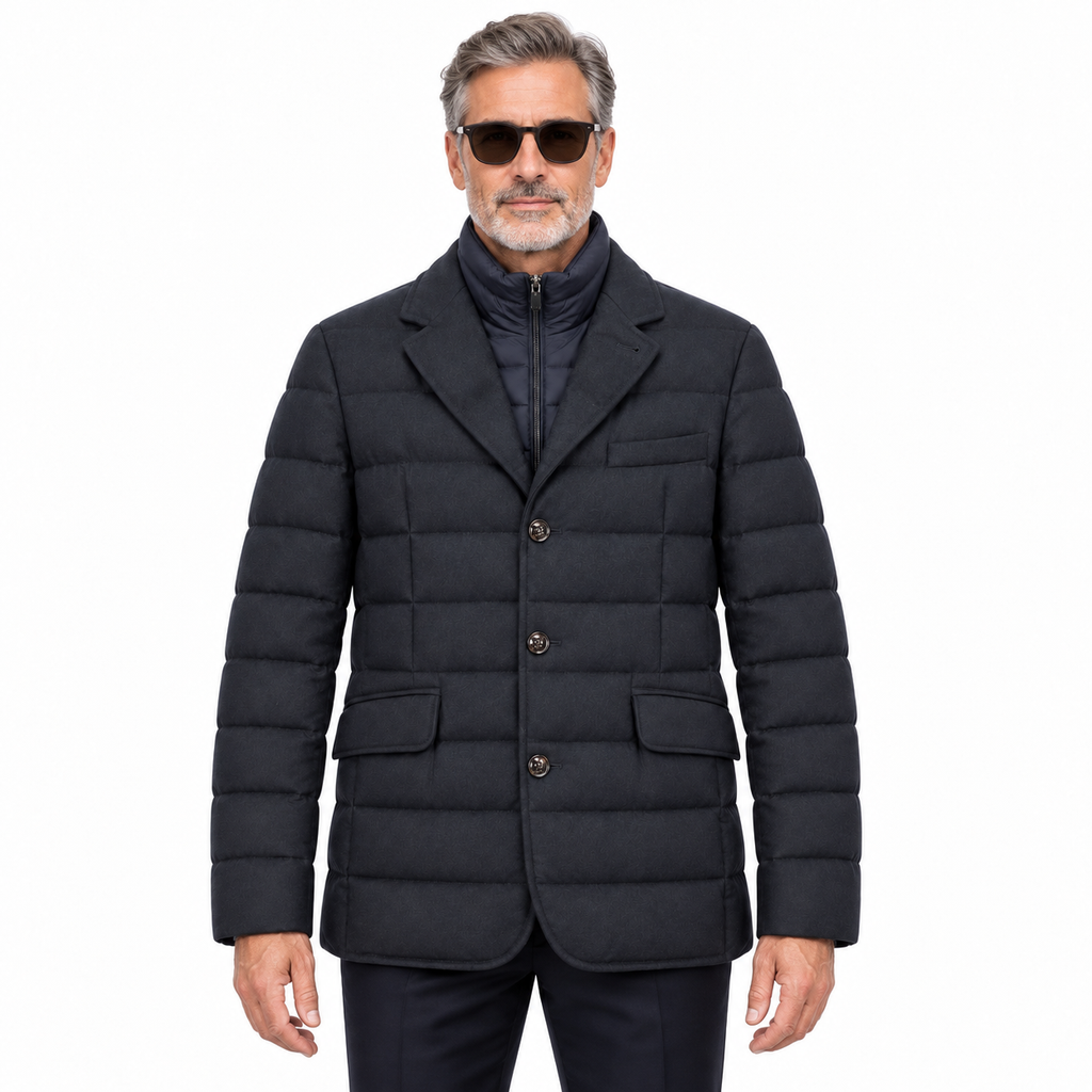 moorer Man Jacket Cashmere Nomos Blue