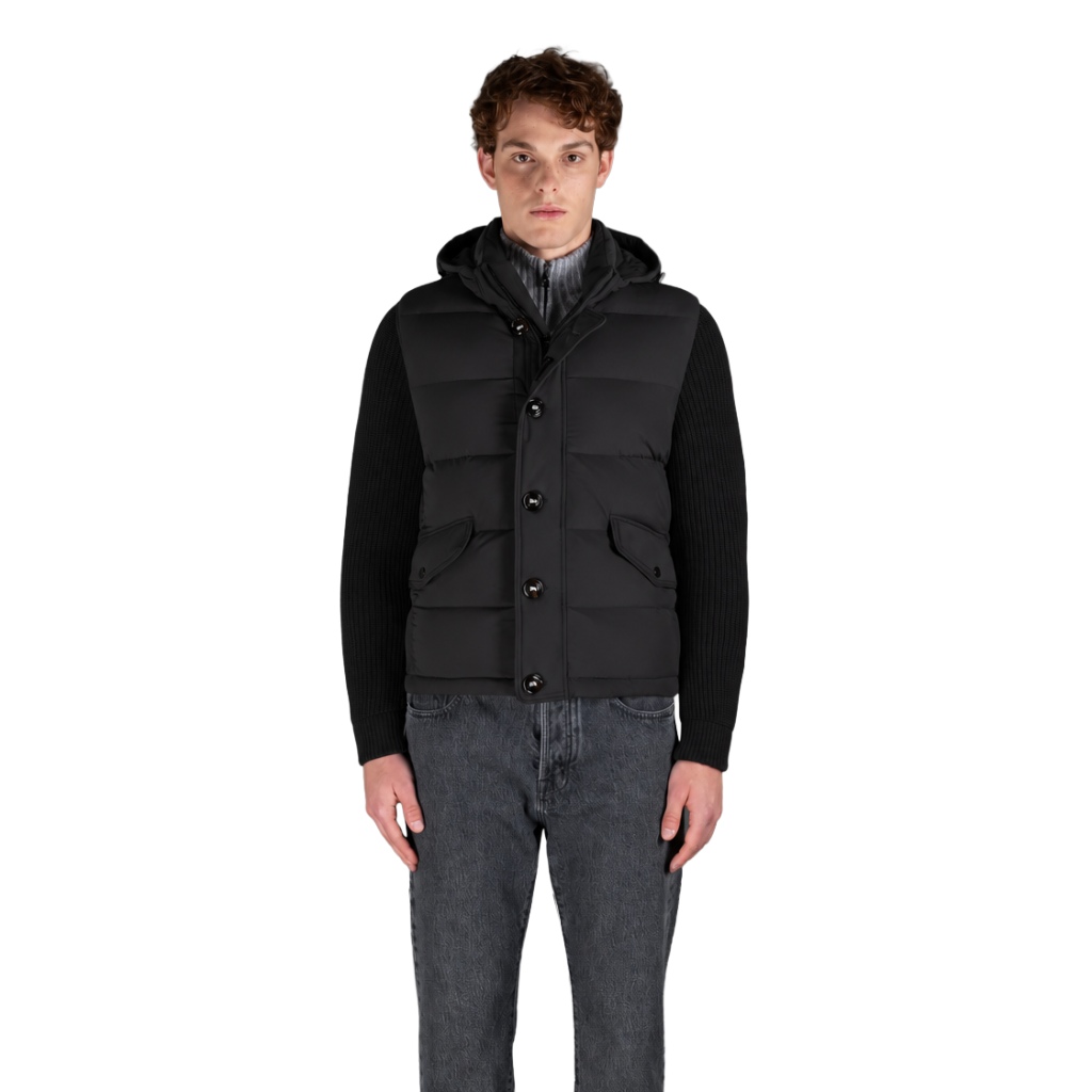 moorer Man Jacket Foscolo Black
