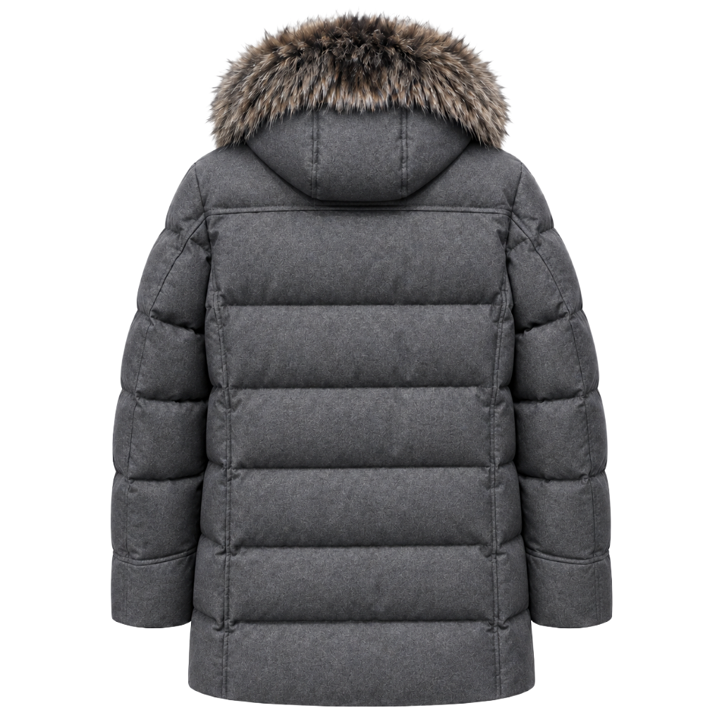 moorer Man Parka Barbieri Grey