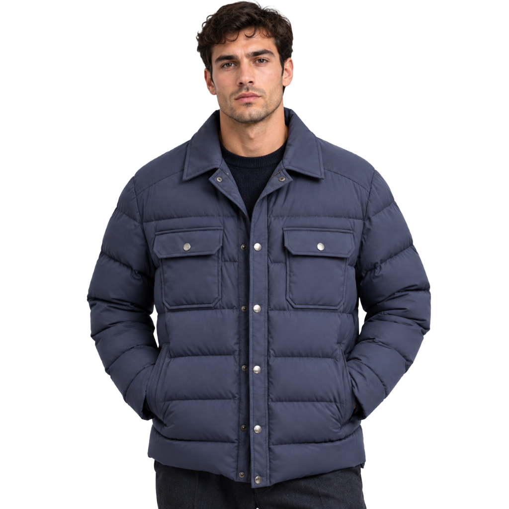 moorer Man Down Jacket Veton Blue