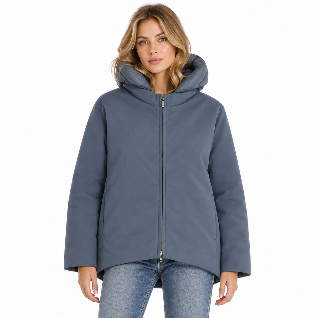 Moorer Woman Jacket Delfina Light Blue